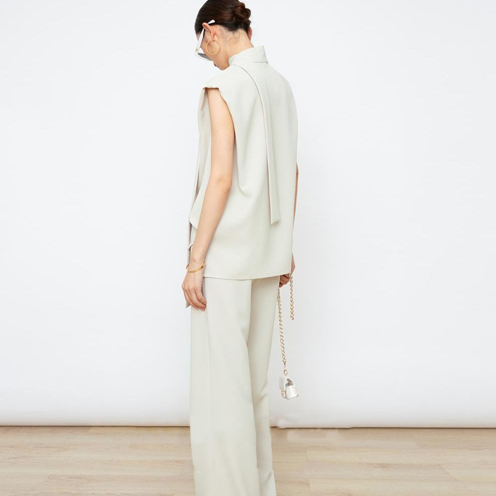 韓国ファッション SELCA-ショルダーリボンパンツスタイルセットアップ-2024ss-0062-02