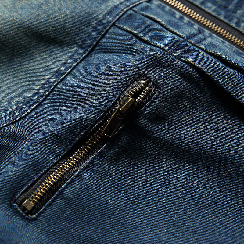 韓国ファッション SELCA-denim design jacket-mselca2024ss-0107-013