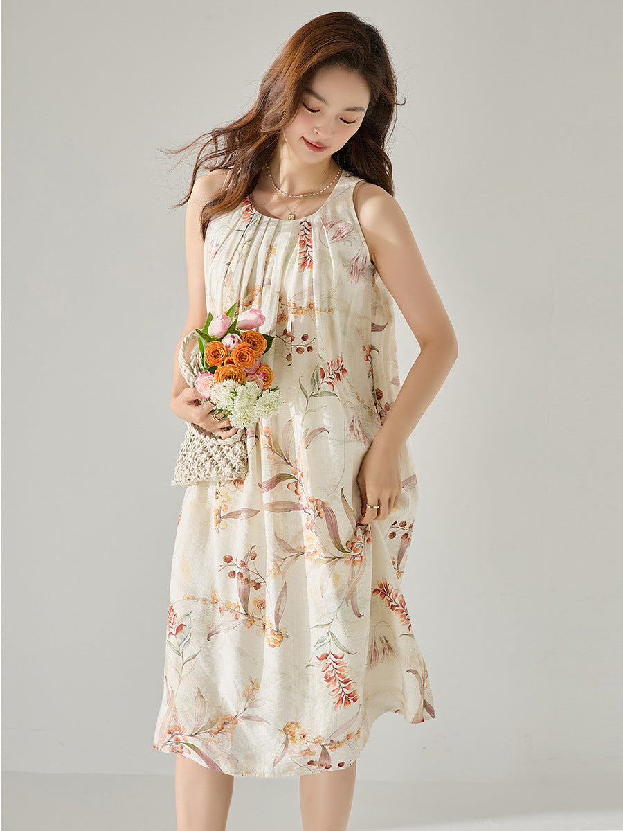 韓国ファッション SELCA-ホルターネックワンピース-2024ss-142-03