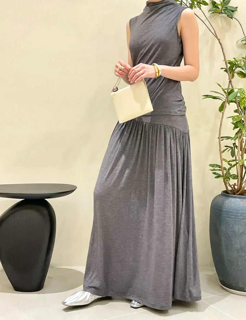 韓国ファッション SELCA-ドレープデザインセットアップ-se2023ss-se10-010