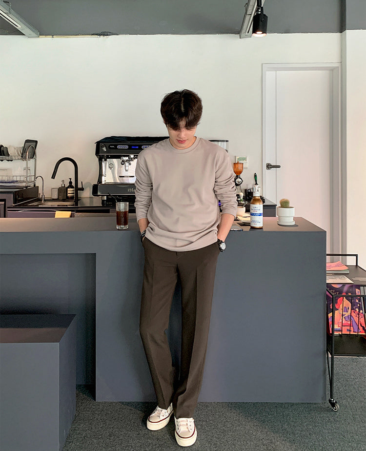 韓国ファッション SELCA-simple sweatshirt-2024ss-to02-06