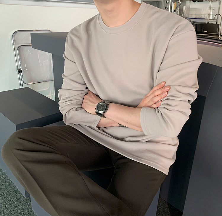 韓国ファッション SELCA-simple sweatshirt-2024ss-to02-07