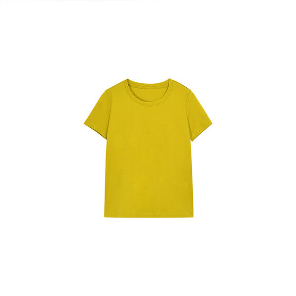 韓国ファッション SELCA-ラウンドネックTシャツ-2024ss-119-024