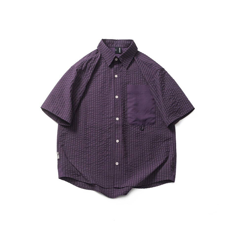 韓国ファッション SELCA-summer loose short shirt-mselca2024ss-0105-01