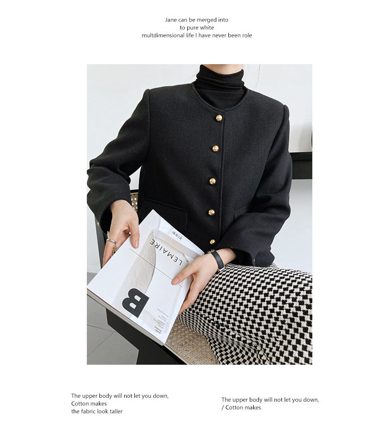 韓国ファッション SELCA-ゴールドボタンジャケット-2023ss-ot21-041