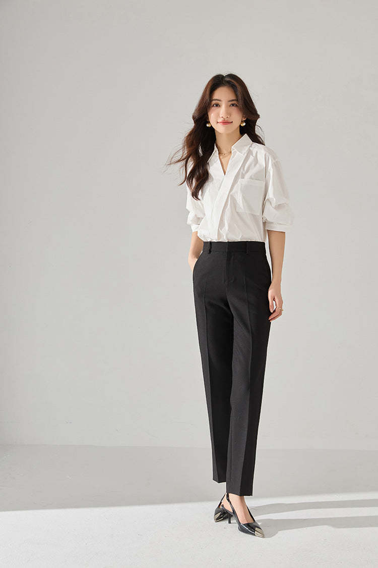 韓国ファッション SELCA-クロスデザインシャツ-2024ss-121-09
