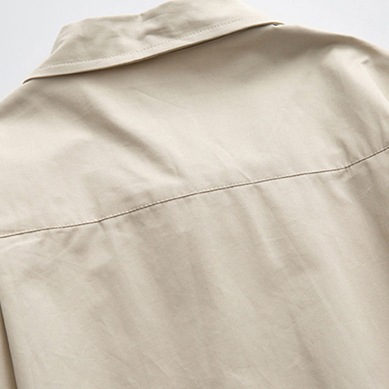 韓国ファッション SELCA-double pocket casual shirt-mselca2024ss-0110-010