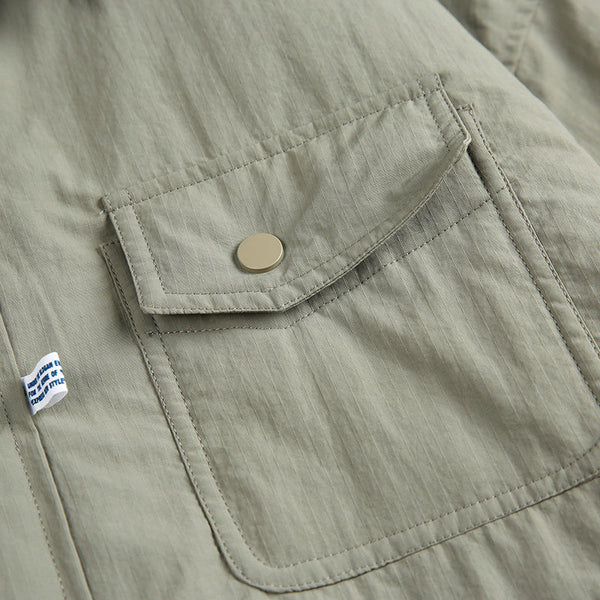 韓国ファッション SELCA-cotton quilted casual shirt-mselca2024ss-095-013