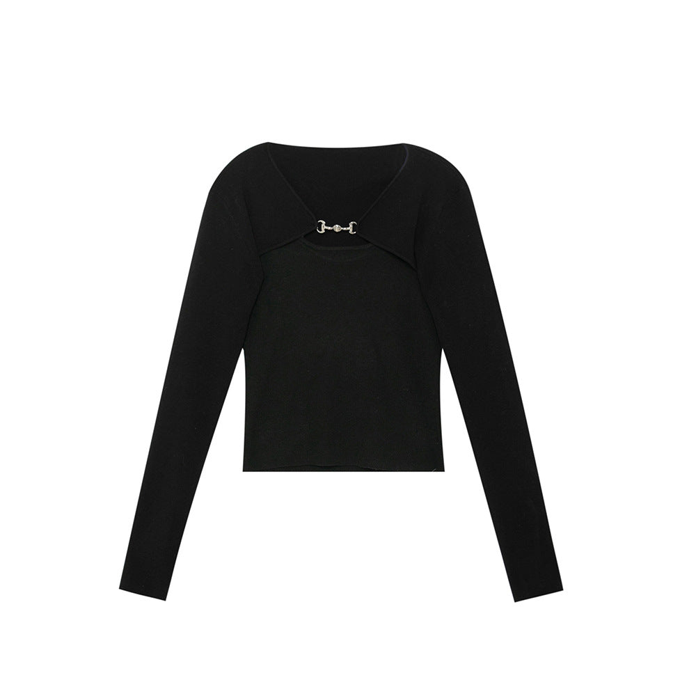 韓国ファッション SELCA-チャームニットトップス-2024ss-0025-011