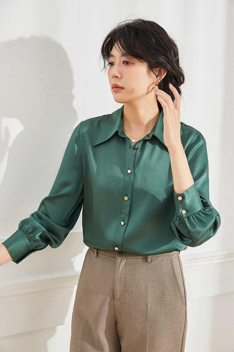 韓国ファッション SELCA-ドレープシャツ-2023aw-tp02-031