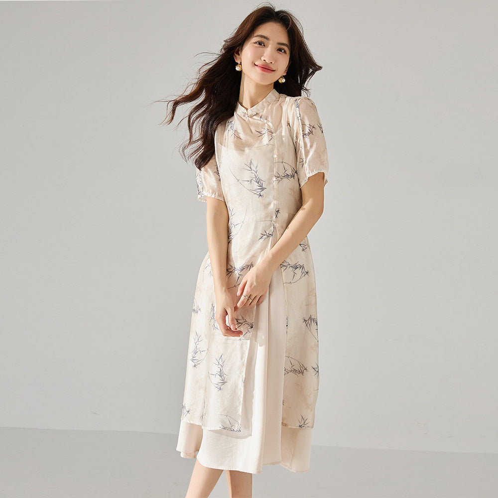 韓国ファッション SELCA-シースルレイヤーワンピース-2024ss-106-02