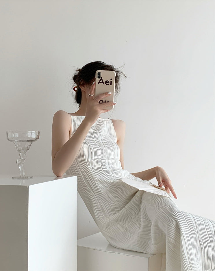 韓国ファッション SELCA-ビーズストラップワンピース-2023ss-op25-09