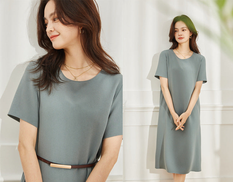 韓国ファッション SELCA-マットカジュアルミディアムワンピース-2024ss-95-06