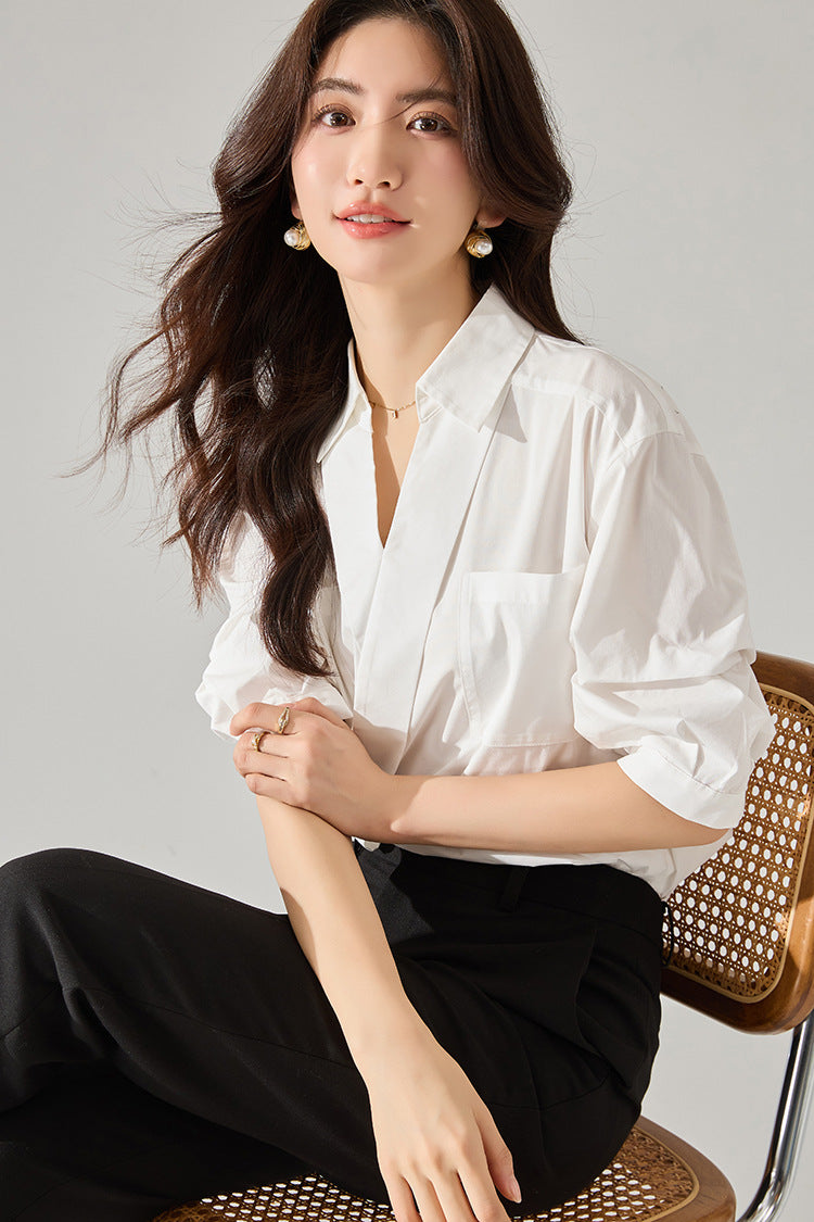 韓国ファッション SELCA-クロスデザインシャツ-2024ss-121-07