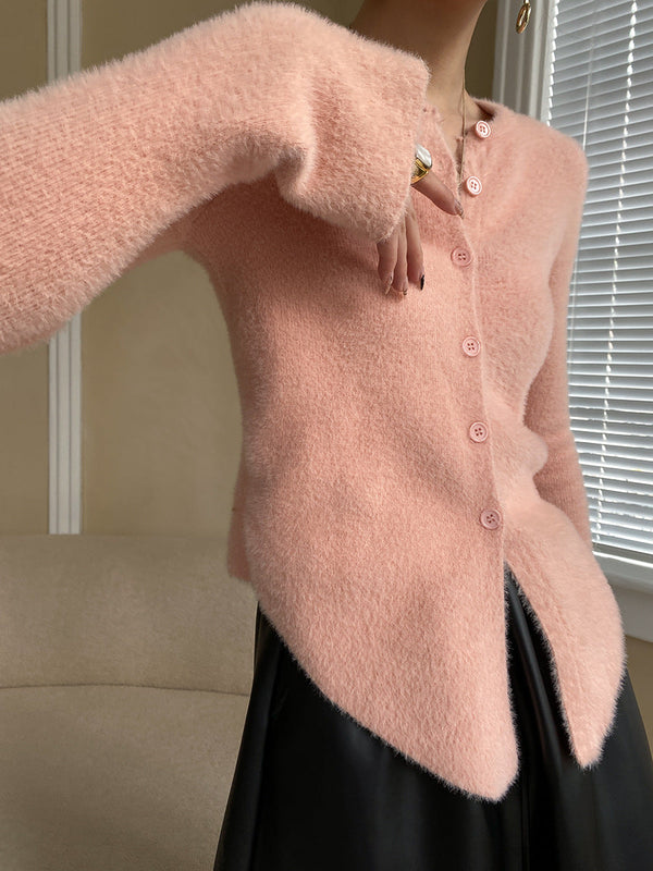 韓国ファッション SELCA-フレアスリーブシャギーカーディガン-2023aw-ou38-019