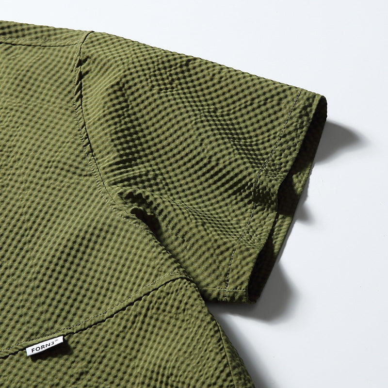 韓国ファッション SELCA-Multi-pocket design loose shirt-mselca2024ss-072-036