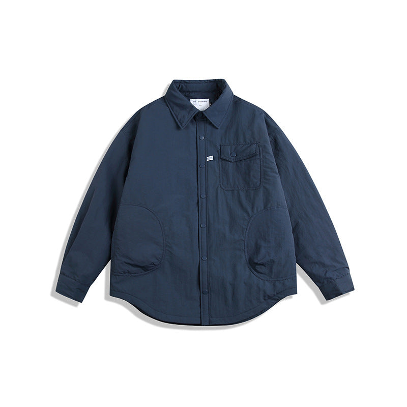 韓国ファッション SELCA-cotton quilted casual shirt-mselca2024ss-095-01
