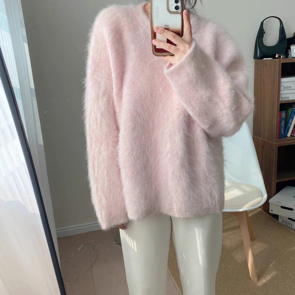 韓国ファッション SELCA-リングシャギークルーニット-2023aw-tp18-03