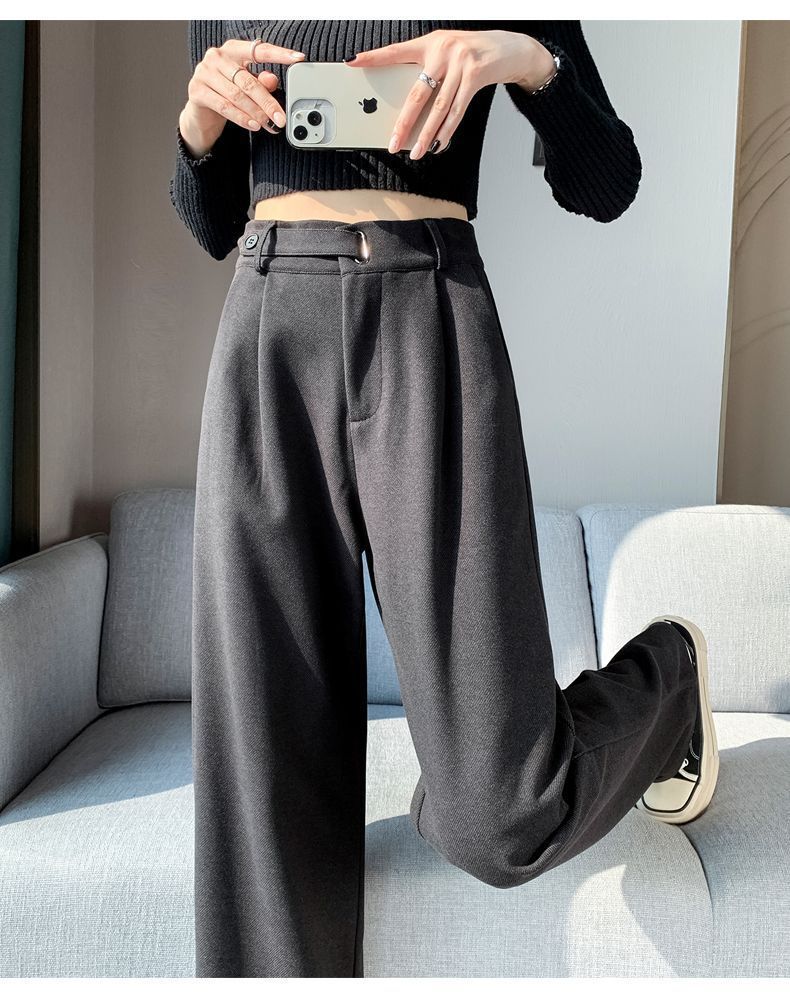 韓国ファッション SELCA-ウールストレートパンツ-2023aw-pt8-017