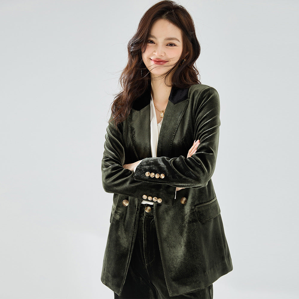 韓国ファッション SELCA-ベルベットスーツセットアップ-2023aw-ot1-03