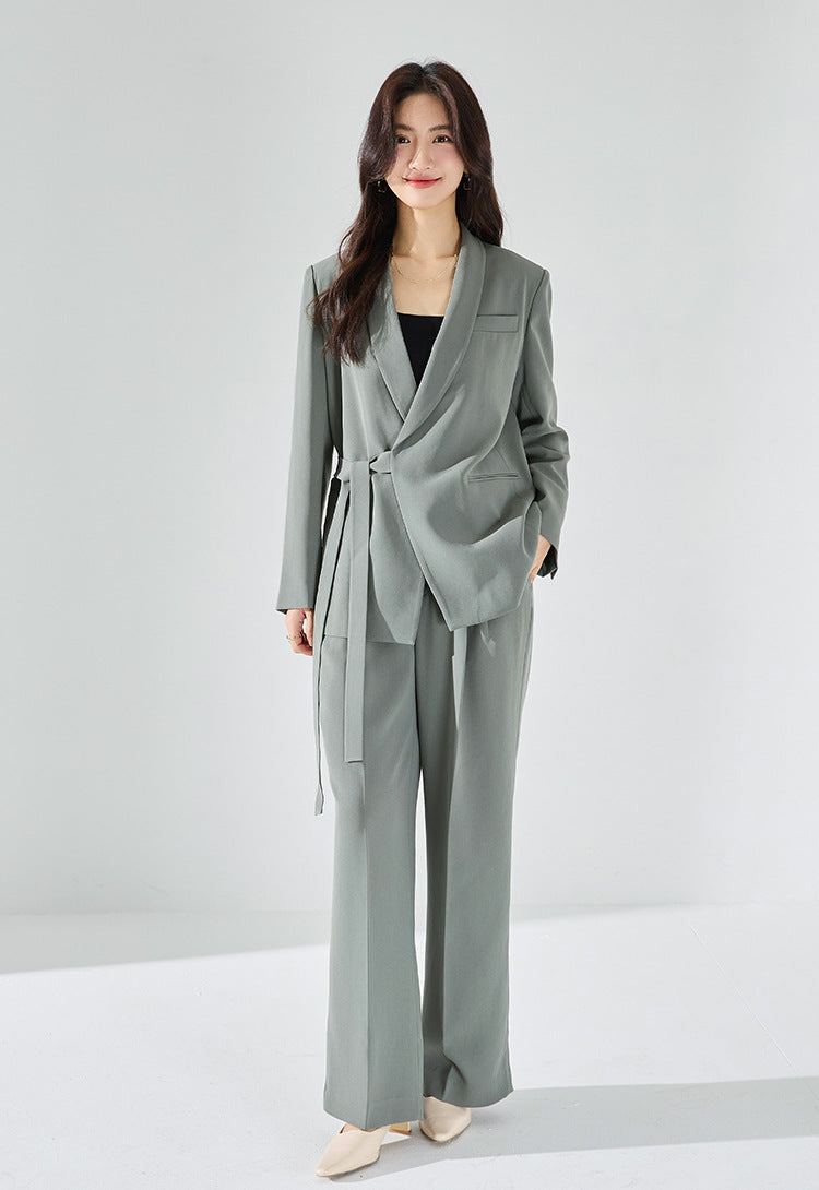 韓国ファッション SELCA-ストレートタックパンツ-2024ss-190-05