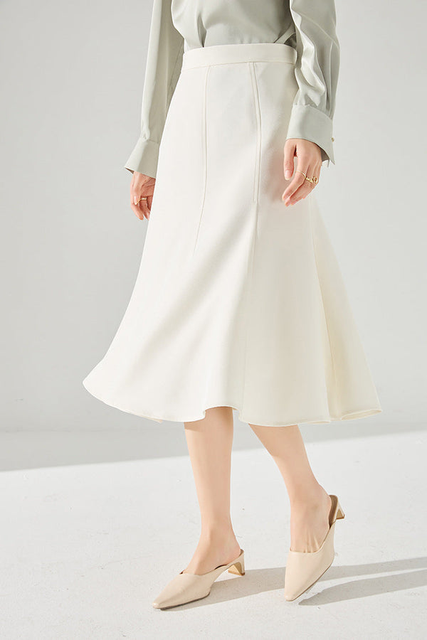 韓国ファッション SELCA-タックフレアスカート-2024ss-102-013
