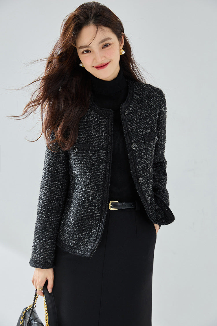 韓国ファッション SELCA-クラシックツイードジャケット-2024ss-ou16-01