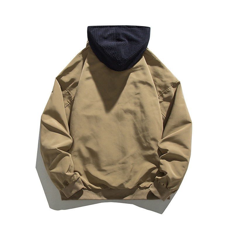 韓国ファッション SELCA-Different material hoodie blouson-mselca2024ss-026-04