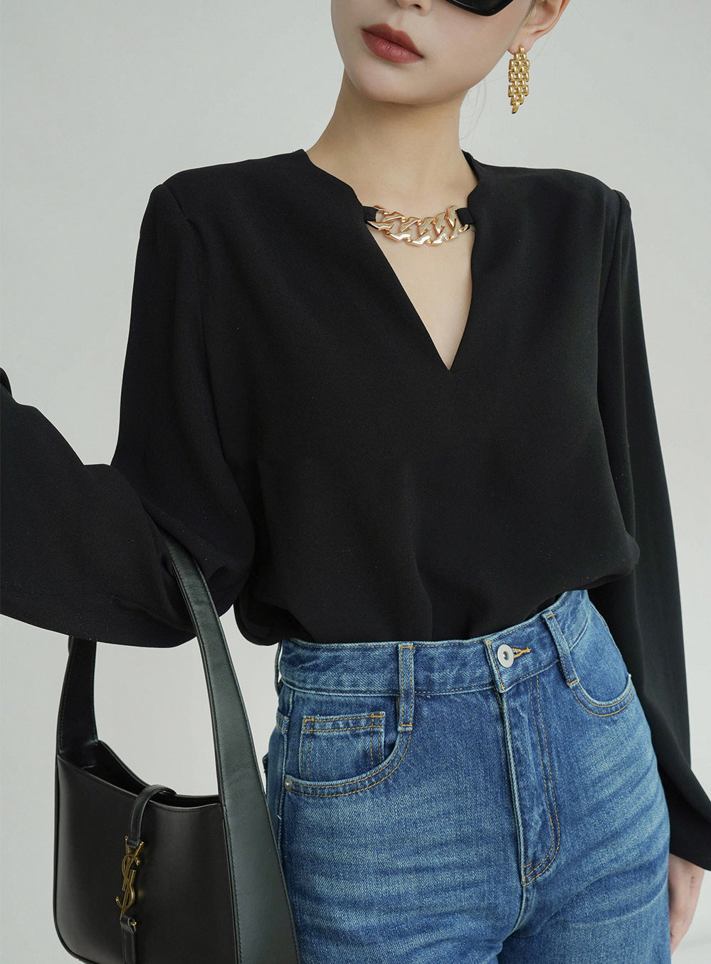 韓国ファッション SELCA-チェーントップ-2024ss-0055-010