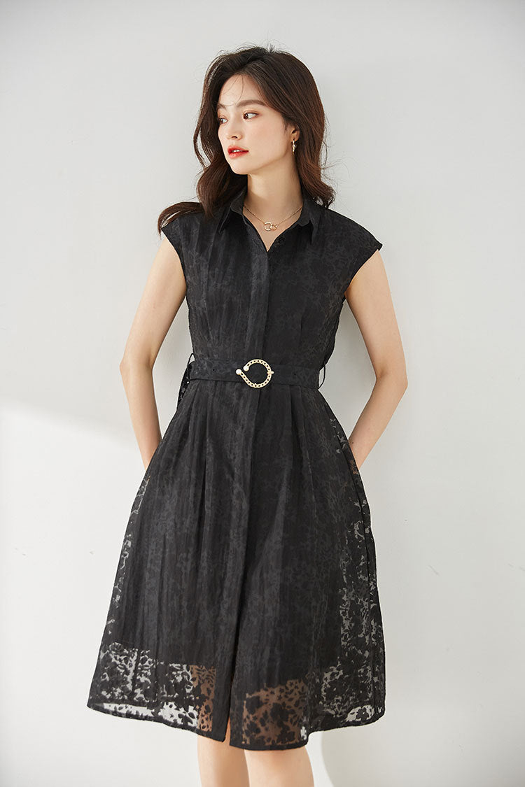 韓国ファッション SELCA-ジャガードカラードレス-2024ss-81-026