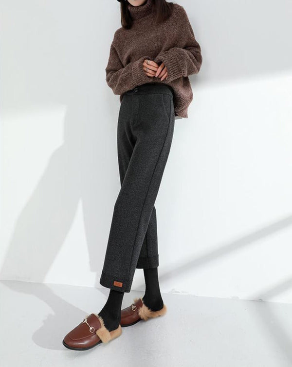韓国ファッション SELCA-ローカットウールパンツ-2023aw-pt10-013