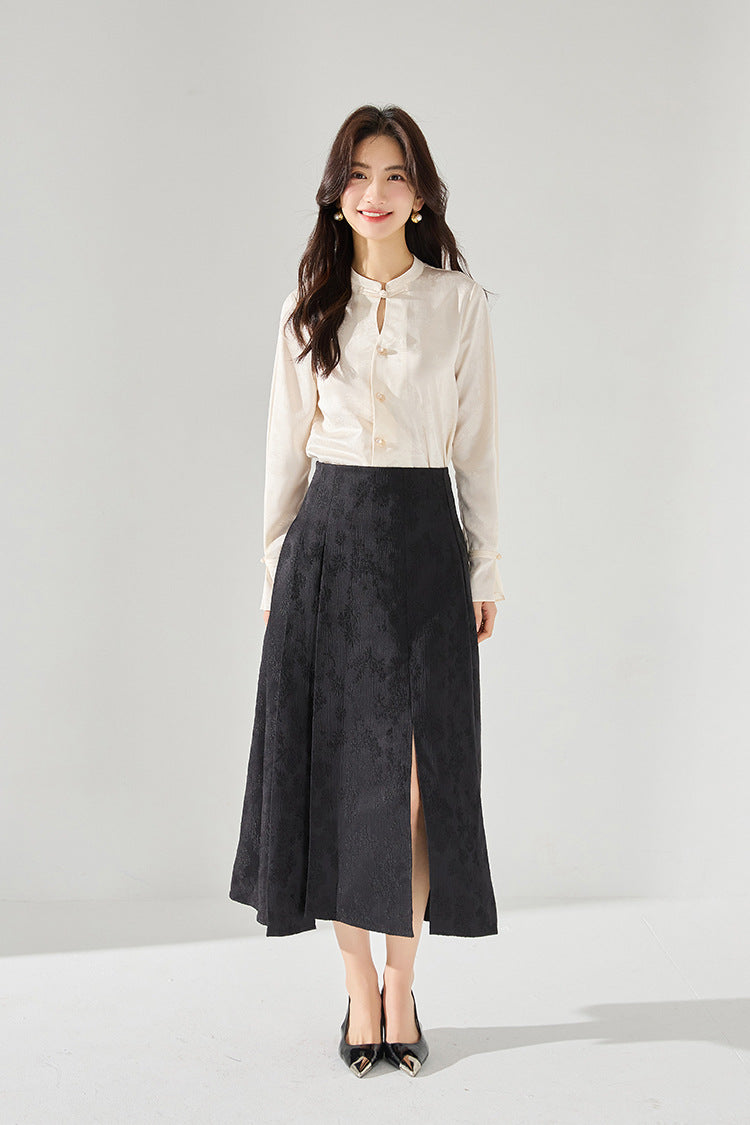 韓国ファッション SELCA-ジャカードスカート-2024ss-114-07