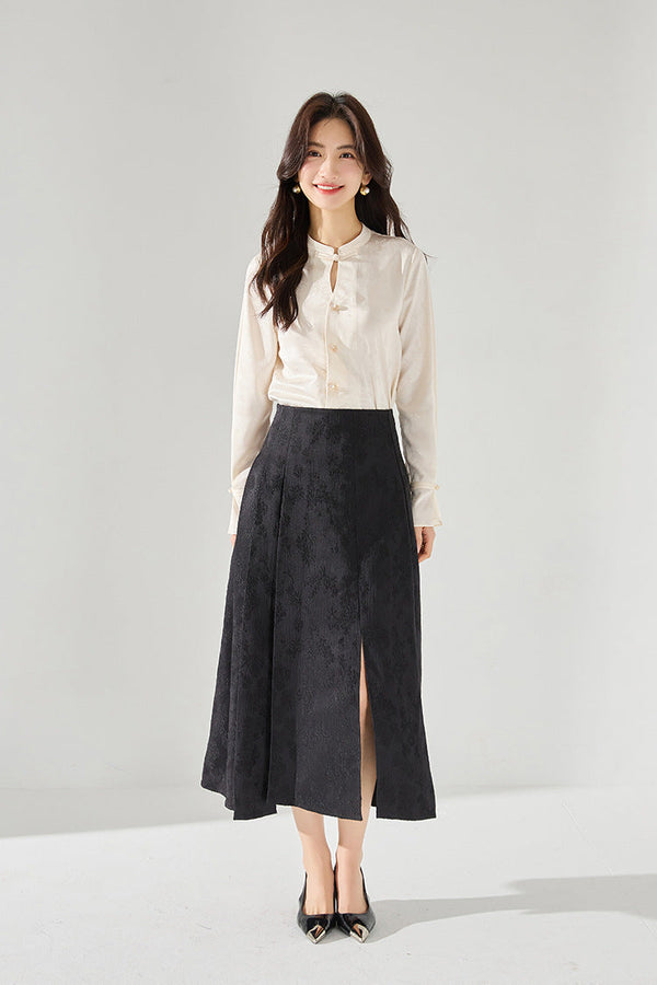 韓国ファッション SELCA-ジャカードスカート-2024ss-114-07
