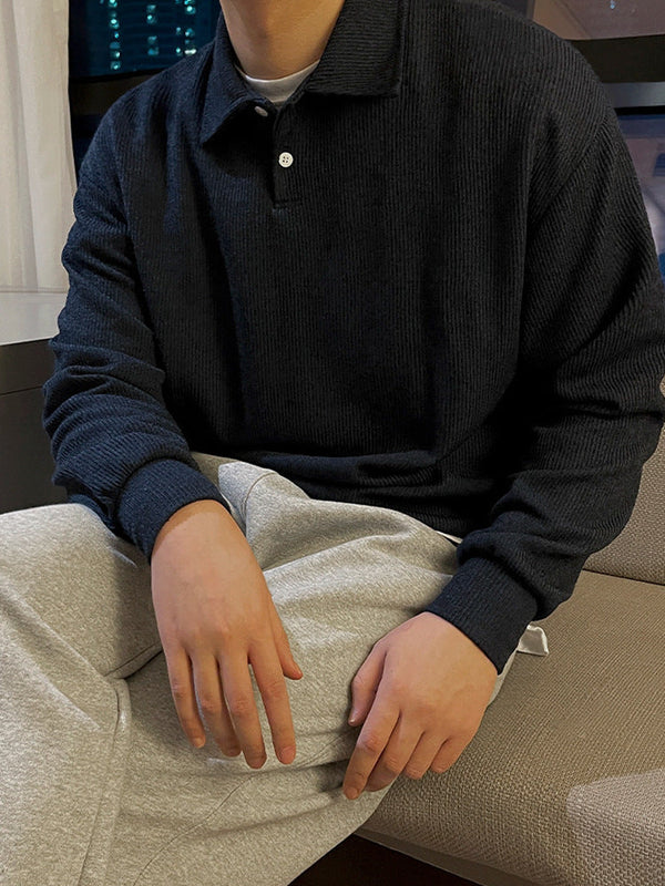 韓国ファッション SELCA-simple design polo t-shirt-2024ss-tp09-03