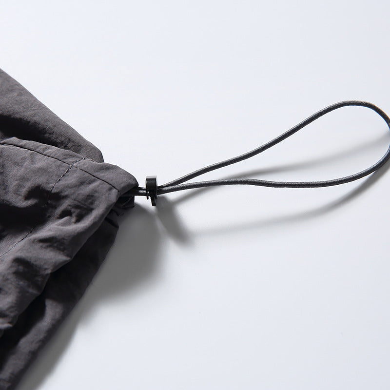 韓国ファッション SELCA-Patchwork Half Pocket Decoration Lapel Sweatshirt-mselca2024ss-091-019