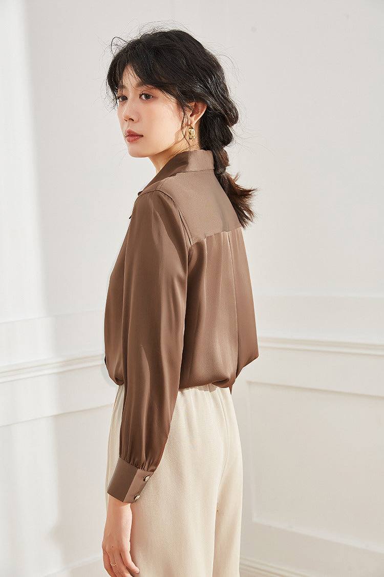 韓国ファッション SELCA-ドレープシャツ-2023aw-tp02-023