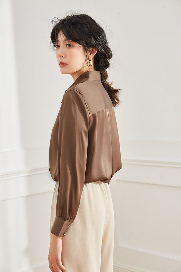 韓国ファッション SELCA-ドレープシャツ-2023aw-tp02-023