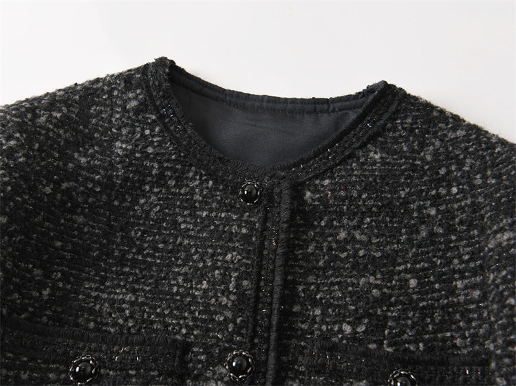 韓国ファッション SELCA-クラシックツイードジャケット-2024ss-ou16-017