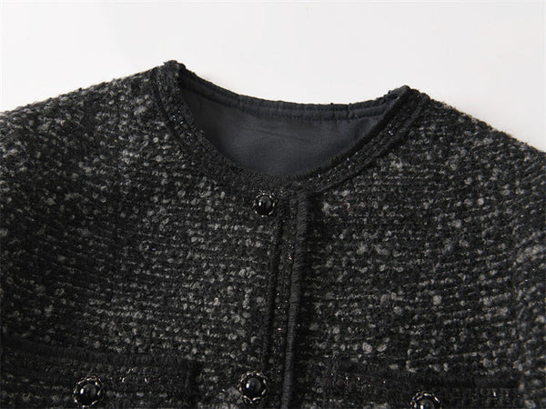 韓国ファッション SELCA-クラシックツイードジャケット-2024ss-ou16-017
