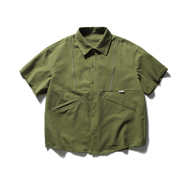 韓国ファッション SELCA-Multi-pocket design loose shirt-mselca2024ss-072-06
