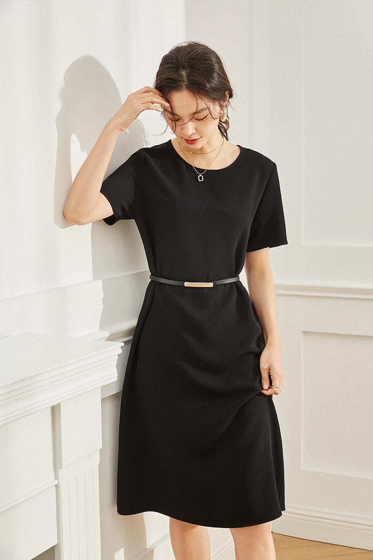 韓国ファッション SELCA-マットカジュアルミディアムワンピース-2024ss-95-035
