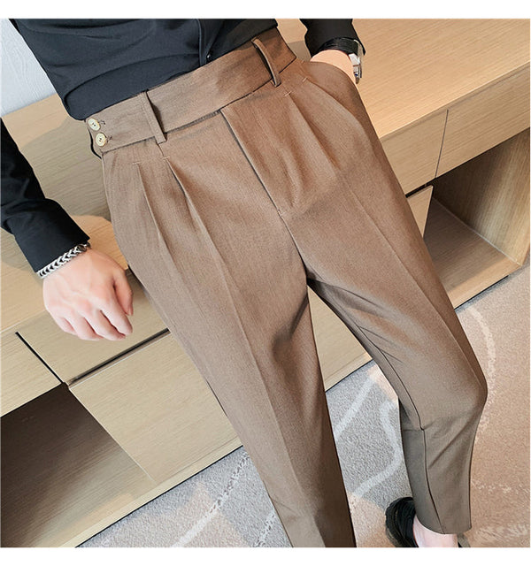 韓国ファッション SELCA-double button design pants-2024ss-pt02-032
