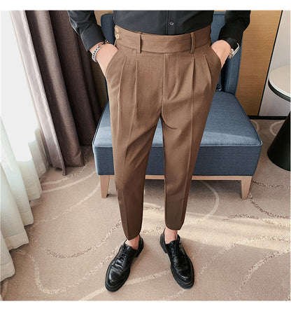 韓国ファッション SELCA-double button design pants-2024ss-pt02-029