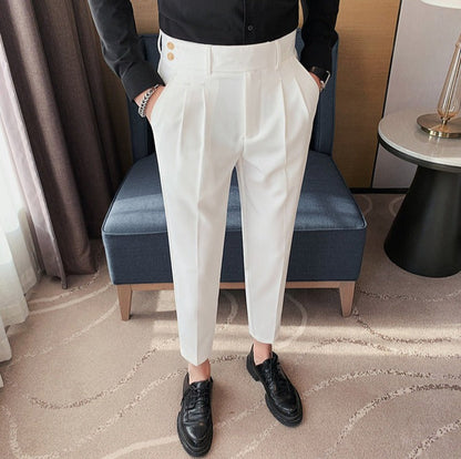 韓国ファッション SELCA-double button design pants-2024ss-pt02-021