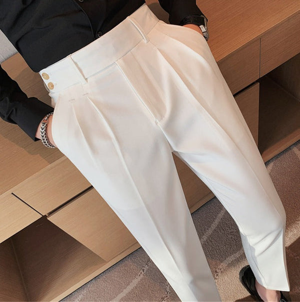韓国ファッション SELCA-double button design pants-2024ss-pt02-024