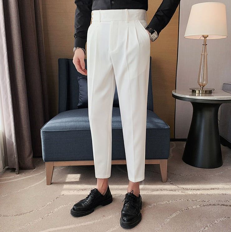 韓国ファッション SELCA-double button design pants-2024ss-pt02-019