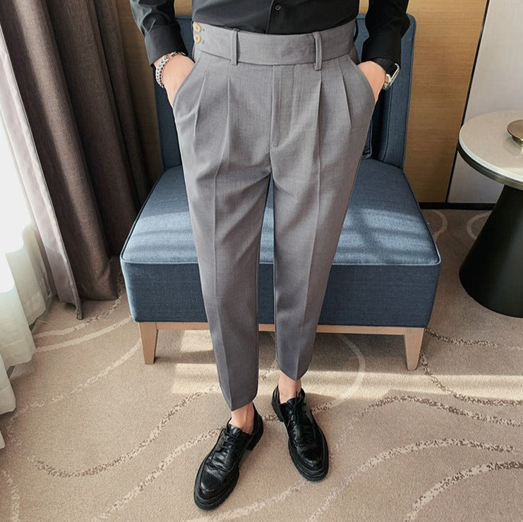 韓国ファッション SELCA-double button design pants-2024ss-pt02-013