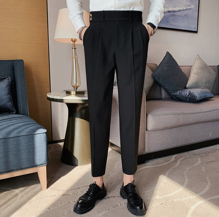 韓国ファッション SELCA-double button design pants-2024ss-pt02-05