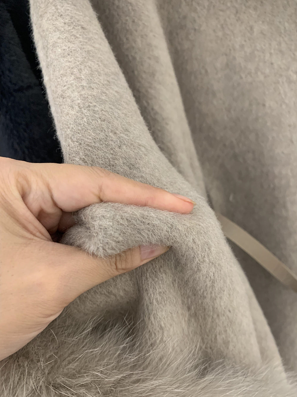 韓国ファッション SELCA-ファーカシミアウールケープコート-2023aw-ou39-021
