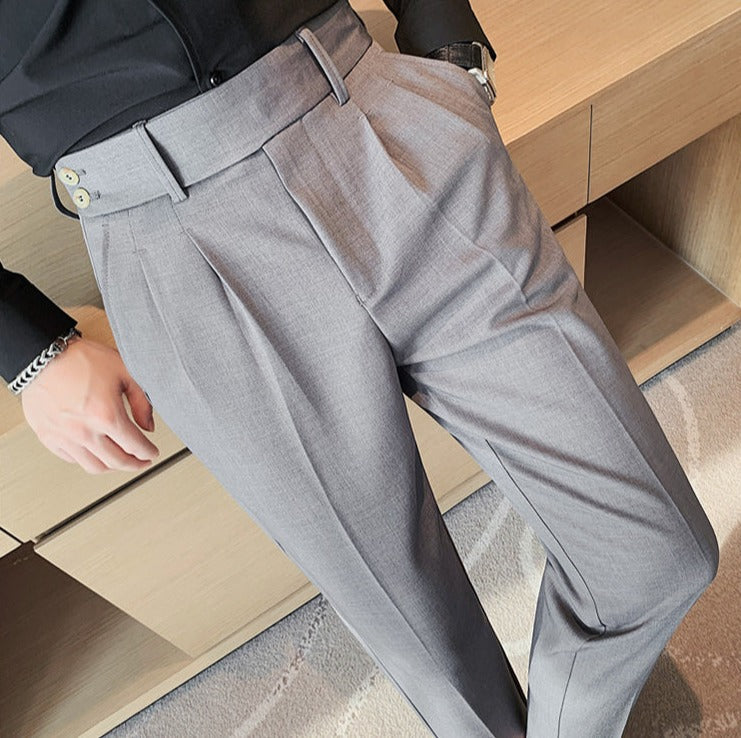 韓国ファッション SELCA-double button design pants-2024ss-pt02-016